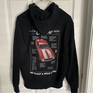 Old Navy Black Sweater with Camaro Red Graphic